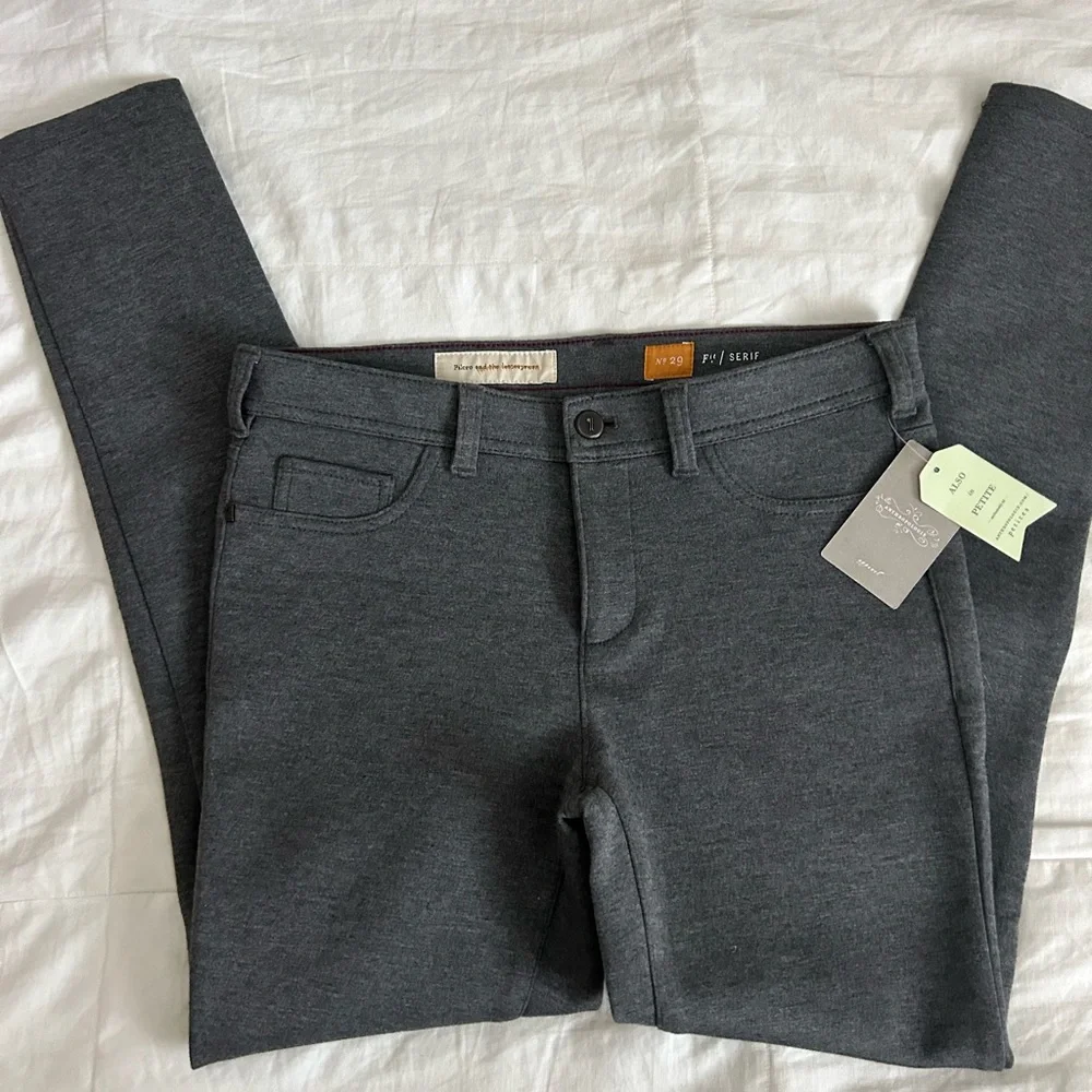 NWT Anthropologie Pilcro And The Letterpress Serif Legging Gray Size 29 - Picture 2 of 13